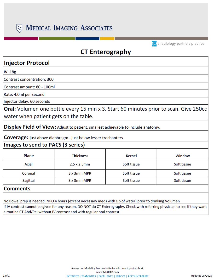 CT Enterography 05-2025